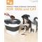 Show in main carousel: DDMOMMY Collapsible Dog & Cat Food Storage Container with Wheels, Airtight Lids, Scoop & 2 Storage Containers, Black, 35-lbs slide 6 of 11
