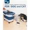 Show in main carousel: DDMOMMY Collapsible Dog & Cat Food Storage Container with Wheels, Airtight Lids, Scoop & Silicone Bowl, Blue/White, 23-lb capacity slide 2 of 9