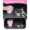 Show in main carousel: DDMOMMY Collapsible Dog & Cat Food Storage Container with Airtight Lid, Scoop & Silicone Bowl, Pink/White, 13-lb capacity slide 5 of 9