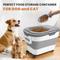 Show in main carousel: DDMOMMY Airtight Dog & Cat Food Storage Container with Lid, Wheels & Scoop, Grey, 23-lb capacity slide 7 of 7
