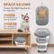 Show in main carousel: DDMOMMY Airtight Dog & Cat Food Storage Container with Lid, Wheels & Scoop, Grey, 25-lb capacity slide 5 of 8
