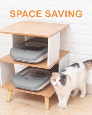 Show full view: DDMOMMY Collapsible Dog & Cat Food Storage Container with Transparent Lid, Scoop & Bowl, Grey, 13-lb capacity slide 6 of 11