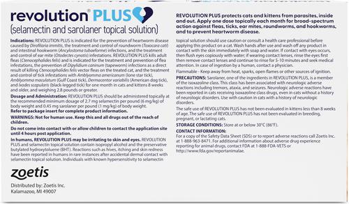 Show full view: Revolution Plus Topical Solution for Cats 11.1-22 lbs (Green Box), 1 Dose (1-mos. supply) slide 2 of 5