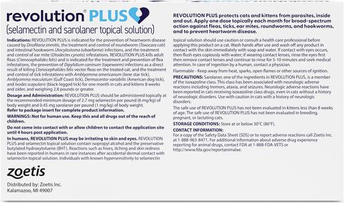 Show full view: Revolution Plus Topical Solution for Cats 5.6-11 lbs (Orange Box), 1 Dose (1-mos. supply) slide 2 of 5