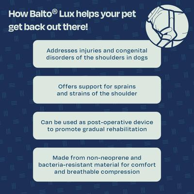 Show full view: Balto Lux Dog Shoulder Brace, Small slide 8 of 10