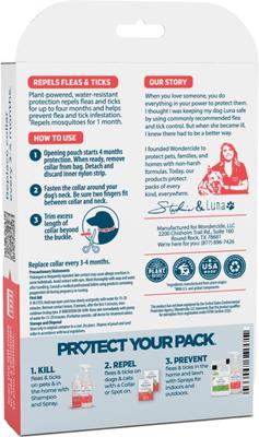 Show full view: Wondercide Natural Flea, Tick & Mosquito Repellent Small to Medium Dogs Collar, Peppermint slide 2 of 9