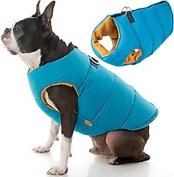 Gooby Padded Dog Vest, Turquoise, X-Small