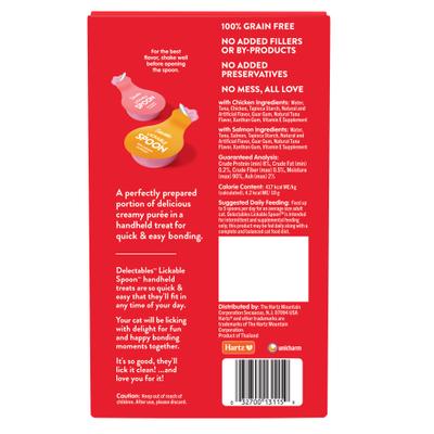 Show full view: Hartz Delectables Lickable Spoon Variety Pack Handheld Creamy Cat Treats, 32 count slide 8 of 11