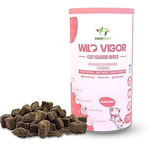 Pawfect Wild Vigor All Natural Grain-Free Probiotic Supplement Chews for Dogs, 60 count