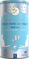 Pawfect Nature's Feast Fish Meat Grain-Free All Natural Freeze-Dried Cat Training Treat, 5.29-oz canister