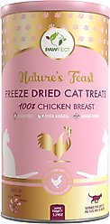 Pawfect Nature's Feast Chicken Breast Grain-Free All Natural Freeze-Dried Cat Training Treat, 5.29-oz canister