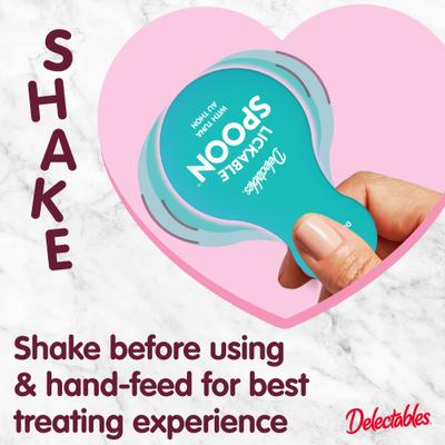 Show full view: Hartz Delectables Lickable Spoon Tuna Handheld Creamy Lickable Cat Treats, 8 count slide 6 of 9