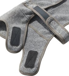 L.L.Bean Sweater Fleece Dog Coat, Pewter, Small slide 2 of 4