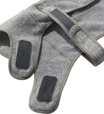 Show full view: L.L.Bean Sweater Fleece Dog Coat, Pewter, X-Large slide 2 of 3