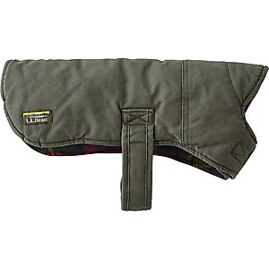 L.L.Bean Reversible Field Dog Coat, Olive, Small