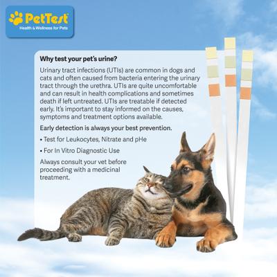 Show full view: PetTest Urinary Tract Infection Dog & Cat Test Strips, 50 count slide 3 of 5