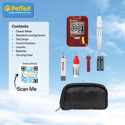 Show full view: PetTest Blood Glucose Monitoring System for Dogs & Cats slide 3 of 9