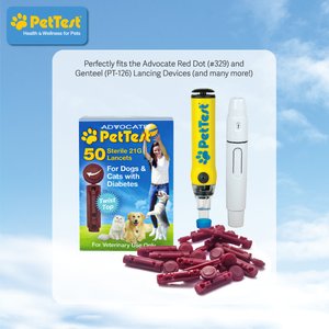 PetTest Twist Top Lancets, 50 count