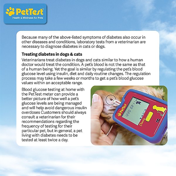 Show full view: PetTest Blood Glucose Monitoring System for Dogs & Cats slide 3 of 8