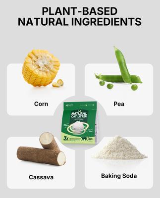 Show full view: PETKIT Natural Clumping Cat Litter, 5.2-lb bag slide 3 of 9