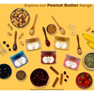 Pawfect All Natural Peanut Butter with Banana & Flaxseeds Grain-Free Food Topper & Lickable Dog Treat, 9.7-oz jar