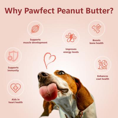 Show full view: Pawfect All Natural Peanut Butter Grain-Free Food Topper & Lickable Dog Treat, 9.70-oz jar slide 5 of 9