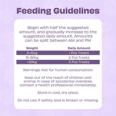 Show full view: Pawfect Wild Vigor All Natural Grain-Free Calming Supplement Chews for Dogs, 60 chews canister slide 7 of 10