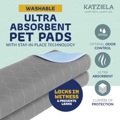 Show full view: Katziela Washable Dog Pee Pads, 34 x 52-in, 2 count slide 2 of 8