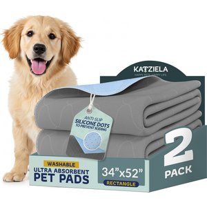 Katziela Washable Dog Pee Pads, 34 x 52-in, 2 count