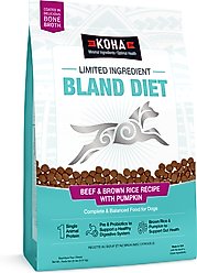 KOHA Limited Ingredient Bland Diet Sensitive Stomach Beef & Brown Rice with Pumpkin Dry Food Dog Food, 20-lb bag