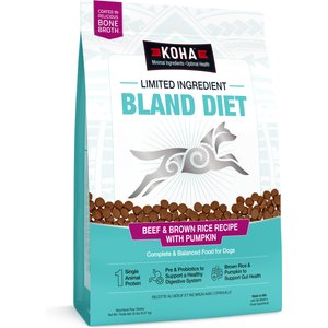 KOHA Limited Ingredient Bland Diet Sensitive Stomach Beef & Brown Rice with Pumpkin Dry Food Dog Food, 20-lb bag