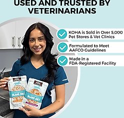 KOHA Limited Ingredient Bland Diet Sensitive Stomach Chicken & White Rice Wet Dog Food, 12.5-oz pouch, case of 6 slide 2 of 7