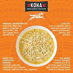 KOHA Pure Shreds Chicken Entree High Protein Wet Dog Food, 12.5-oz can, case of 12 slide 2 of 6