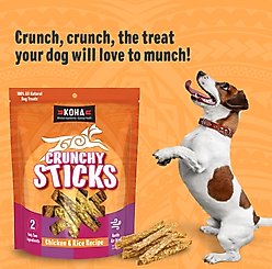 KOHA Crunchy Sticks Limited Ingredient Chicken & Rice Dog Treats, 10.58-oz bag slide 2 of 4