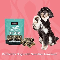 KOHA Air-Dried Single Ingredient Cod Skins Natural Chew Dog Treats, 2.5-oz bag slide 2 of 4