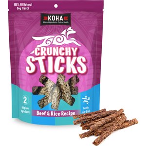 KOHA Crunchy Sticks Limited Ingredient Beef & Rice Dog Treats, 10.58-oz bag