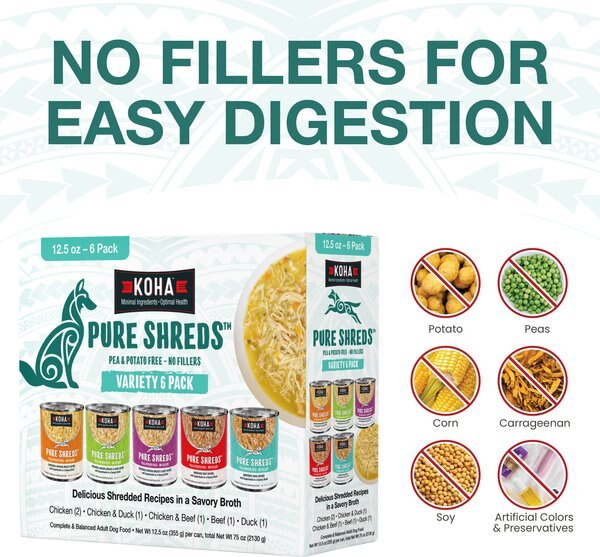 KOHA Pike Place Platter Slow Cooked Stew High Protein Wet Dog Food, 12.7-oz can, case of 12