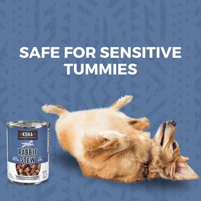 Show full view: KOHA Rabbit Stew High Protein Limited Ingredient Wet Dog Food, 12.7-oz can, case of 12 slide 6 of 9