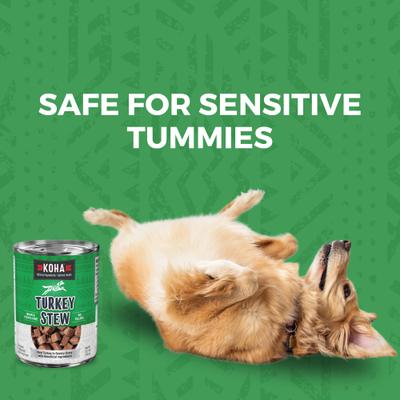 Show full view: KOHA Turkey Stew High Protein Limited Ingredient Wet Dog Food, 12.7-oz can, case of 12 slide 6 of 9