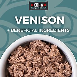 KOHA Limited Ingredient Diet Venison Entree Grain-Free Wet Dog Food, 13-oz can, case of 3 slide 2 of 6