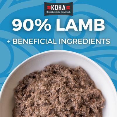 Show full view: KOHA Limited Ingredient Diet Lamb Entree Grain-Free Wet Dog Food, 13-oz can, case of 3 slide 3 of 9