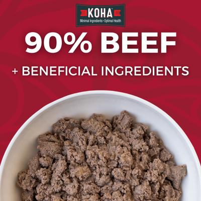 Show full view: KOHA Limited Ingredient Diet Beef Entree Grain-Free Wet Dog Food, 13-oz can, case of 12 slide 3 of 9