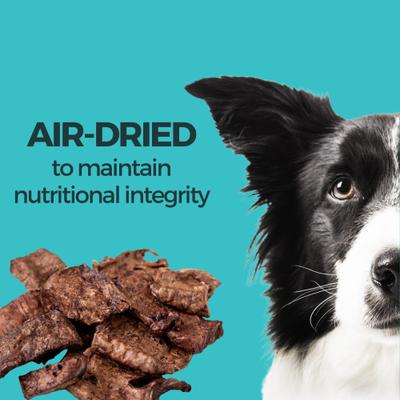 Show full view: KOHA Air-Dried Single Ingredient Beef Lung Strips Natural Chew Dog Treats, 3.25-oz bag slide 5 of 6