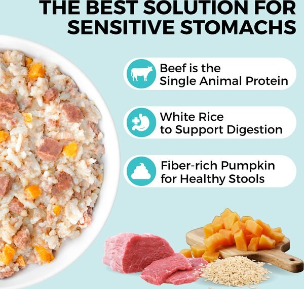 KOHA Limited Ingredient Bland Diet Sensitive Stomach Lamb & White Rice Wet Dog Food, 12.5-oz pouch, case of 6