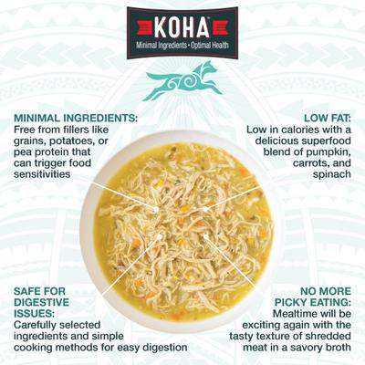 Show full view: KOHA Pure Shreds Variety Pack High Protein Wet Dog Food, 12.5-oz can, case of 6 slide 3 of 9