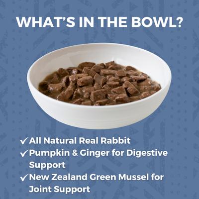 Show full view: KOHA Rabbit Stew High Protein Limited Ingredient Wet Dog Food, 12.7-oz can, case of 12 slide 3 of 9