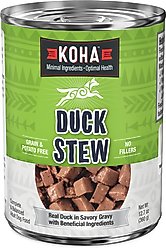 KOHA Duck Stew High Protein Limited Ingredient Wet Dog Food, 12.7-oz can, case of 12