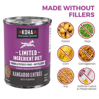 KOHA Limited Ingredient Diet Kangaroo Entree Grain-Free Wet Dog Food