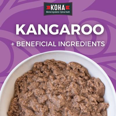 Show full view: KOHA Limited Ingredient Diet Kangaroo Entree Grain-Free Wet Dog Food, 13-oz can, case of 12 slide 3 of 9