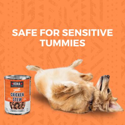 Show full view: KOHA Chicken Stew High Protein Limited Ingredient Wet Dog Food, 12.7-oz can, case of 12 slide 6 of 9